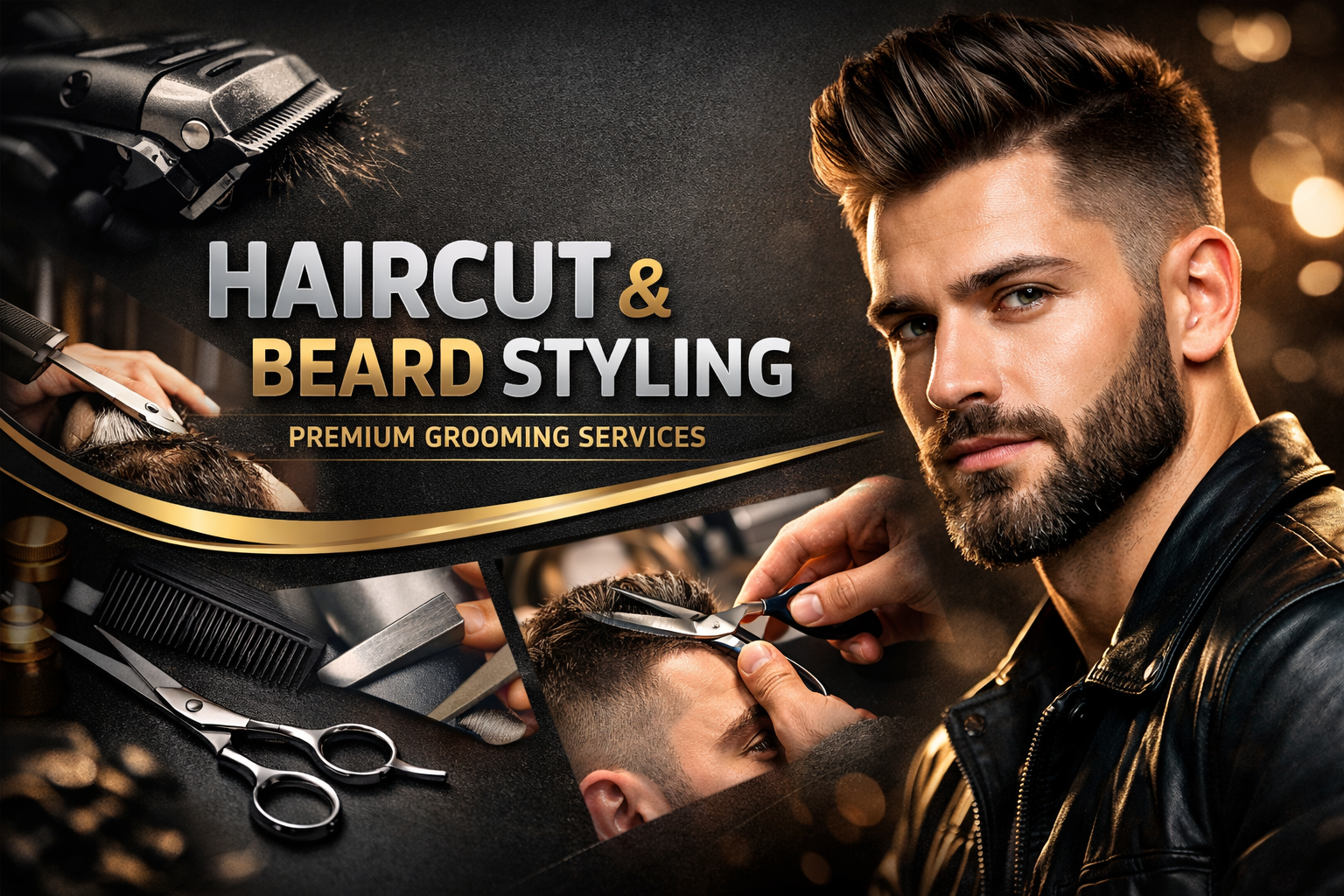 Haircut And Beard Styling